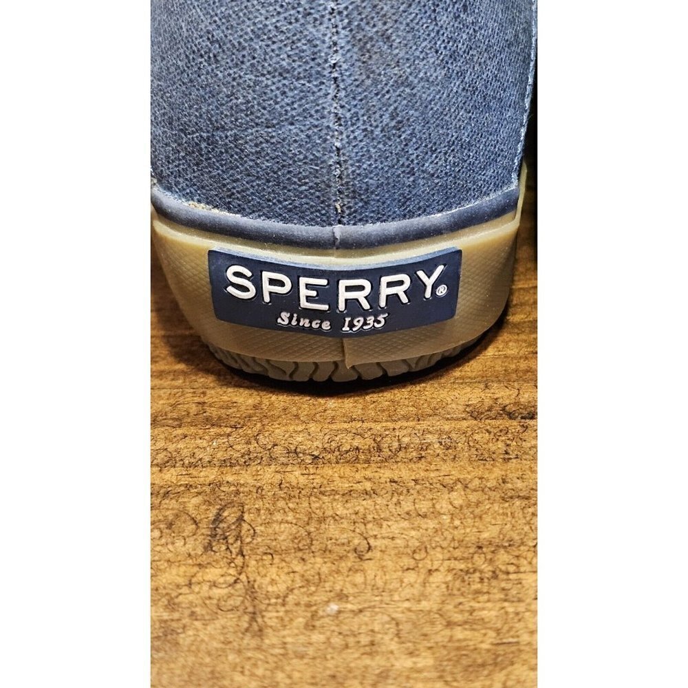 Sperry Blue Canvas/Denim Boots Men’s Size 6 Streetwear Casual Shoes Gum Sole - Picture 5 of 9
